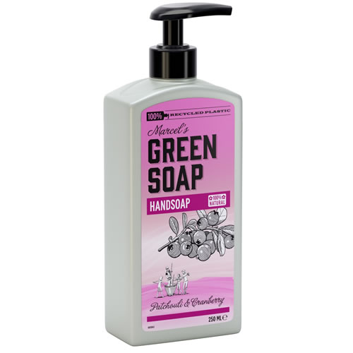 M.Green soap Handzeep patchouli & cranberry 250ml